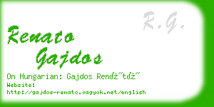 renato gajdos business card